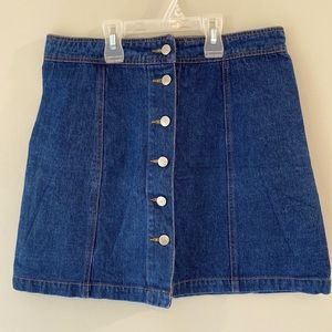 Denim Button-down Mini